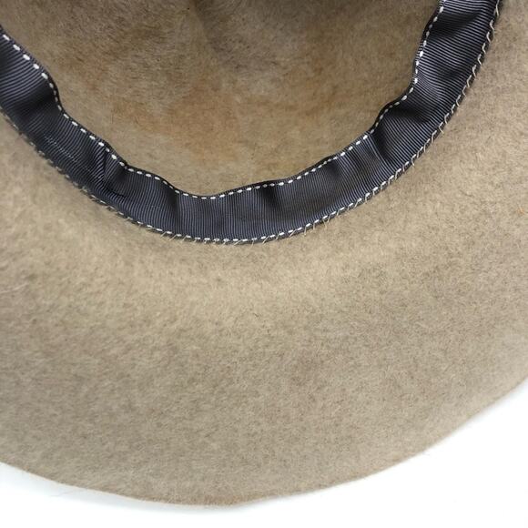 EL SORRELL Men’s Custom Felted Wool Fashion Hat Cream Orange Plaid - Picture 8 of 11